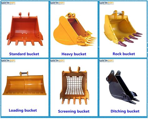 6 mini excavator bucket|mini excavator bucket types.